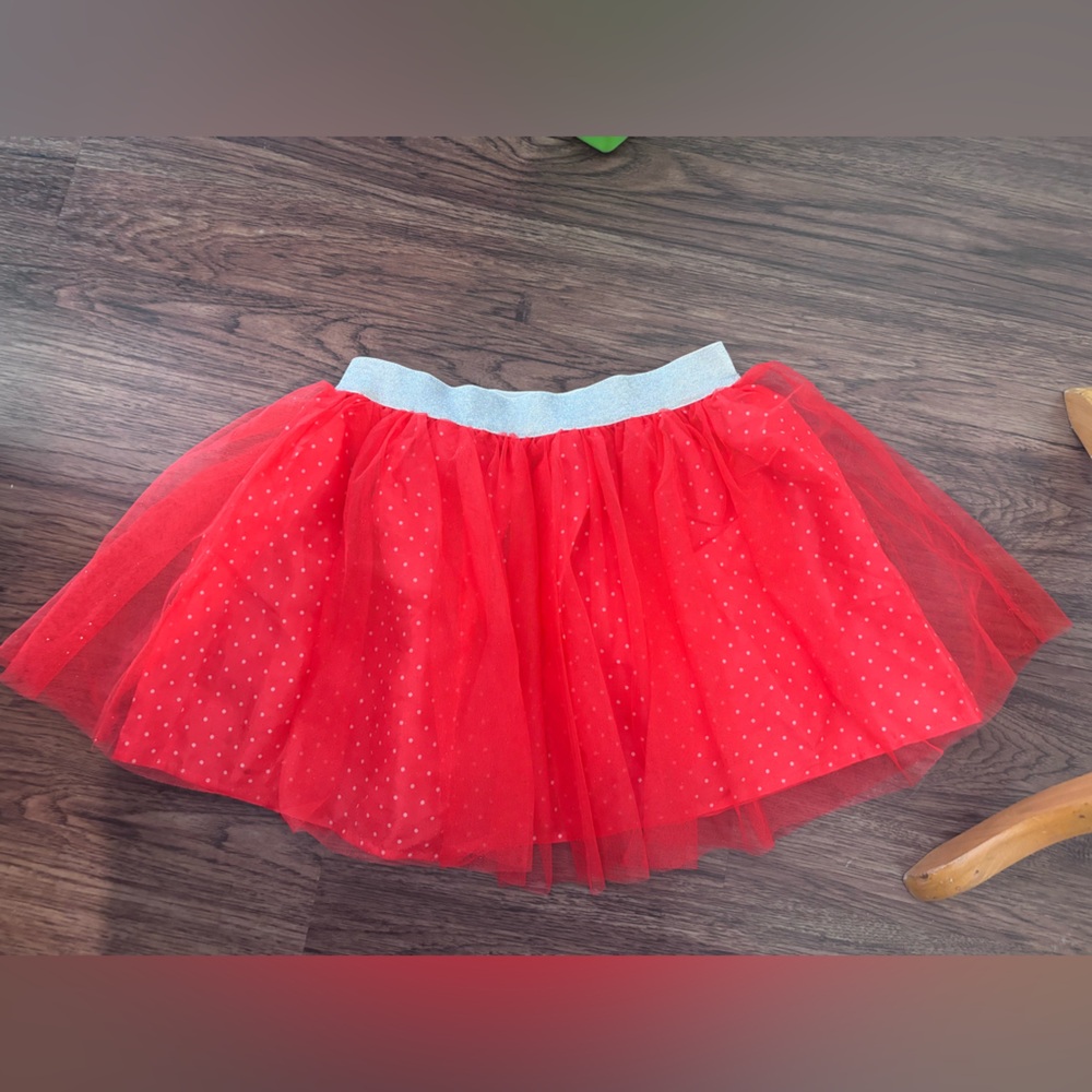 Disney Minnie Red Skirt with White Waistband